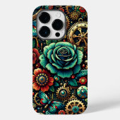 Prachtige Steampunk Thema Gears en Rozen Case-Mate iPhone Case (Achterkant)