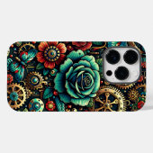 Prachtige Steampunk Thema Gears en Rozen Case-Mate iPhone Case (Achterkant (horizontaal))