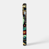 Prachtige Steampunk Thema Gears en Rozen iPhone 15 Case (Linkerkant)