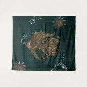 Prachtige steampunk vis. wandkleed (Voorkant (horizontaal))