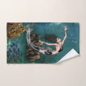 Prachtige steampunk zeemeermin bad handdoek (Handdoek)