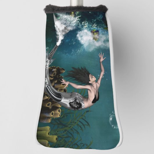 Prachtige steampunk zeemeermin golfheadcover (Draai 90)