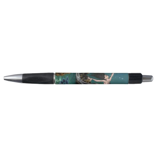 Prachtige steampunk zeemeermin pen (Voorkant)
