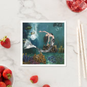 Prachtige steampunk zeemeermin servet (Insitu)