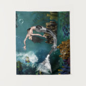 Prachtige steampunk zeemeermin wandkleed (Voorkant)