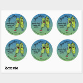 Prachtige Sticker met Moppige Augurken (Vel)