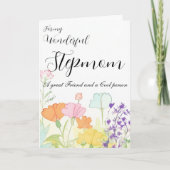 Prachtige stiefmoeder kaart voor Moederdag (Voorkant)