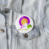 Prachtige stijl ronde button 7,6 cm (In situ)
