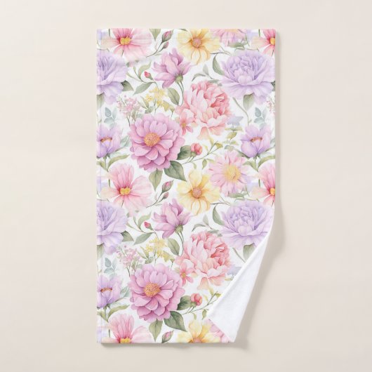 Prachtige  stijl Rozen Patroon Bad Handdoek (Handdoek)