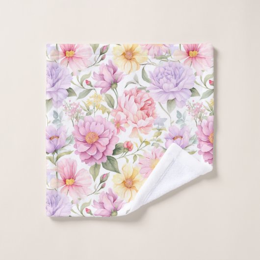 Prachtige  stijl Rozen Patroon Bad Handdoek (Wasdoekje)