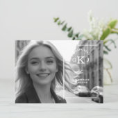 Prachtige stijlvolle kalligrafie foto Afstudeerder Kaart (Staand voorkant)