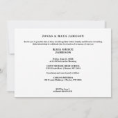 Prachtige stijlvolle kalligrafie foto Afstudeerder Kaart (Achterkant)