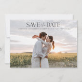 Prachtige stijlvolle tekstbedekking met twee paar  save the date (Voorkant)