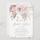 Prachtige, stompzinnige Roos en Ivory Vrijgezellen Kaart (Voorkant)