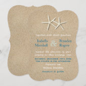 Prachtige strand bruiloft uitnodiging (Voorkant / Achterkant)