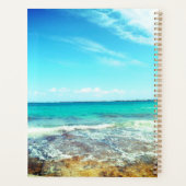 Prachtige strand en een perfecte Motivatie prijsop Planner (Achterkant)