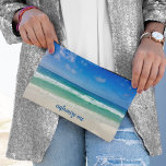 Prachtige strand fotografie gepersonaliseerde vaka etui<br><div class="desc">Deze coole strand vakantie cosmetische tas is perfect voor een aandenken aan zee van uw kustvakantie. Een prachtige oceaan foto genomen in de ideale vakantiebestemming van Destin, Florida. De prachtige groene wateren van Sandestin spoelen tot aan de zandkust onder serene blauwe luchten om de perfecte reis accessoire zakje te maken....</div>