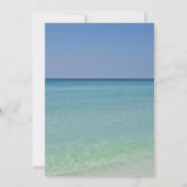 Prachtige strand horizon fotografie bruiloft kaart (Achterkant)