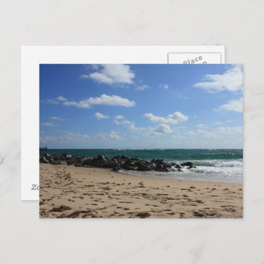 Prachtige strand scene briefkaart (Voorkant / Achterkant)