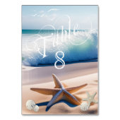 Prachtige strand turquoise golven zeemeeuwen zeest kaart (Achterkant)