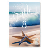 Prachtige strand turquoise golven zeemeeuwen zeest kaart (Voorkant)