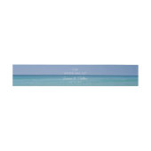 Prachtige strandfotografie gepersonaliseerde bruil uitnodigingen wikkel (Vlak)