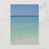 Prachtige strandfotografie Wedding Event Details Informatiekaartje (Achterkant)