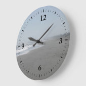 Prachtige strandwandklok grote klok (Hoek)