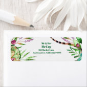 Prachtige Succulents Wedding Return Address Labels (Insitu)