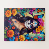 Prachtige Sugar Skull Puzzel (Horizontaal)