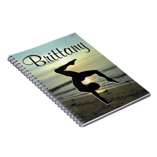 PRACHTIGE SUNRISE CUSTOM GYMNASTIEK TIJDSCHRIFT NOTITIEBOEK (Rechterzijde)