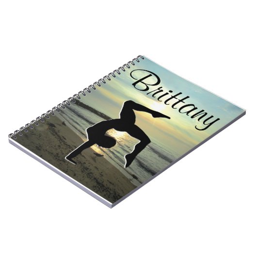 PRACHTIGE SUNRISE CUSTOM GYMNASTIEK TIJDSCHRIFT NOTITIEBOEK (Linkerzijde)