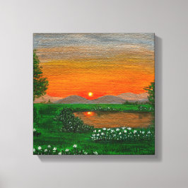 Prachtige Sunrise Stretched Canvas