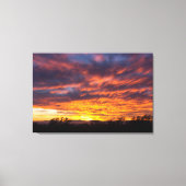 Prachtige Sunset Canvas Triptiek kunst Afdruk (Voorkant)