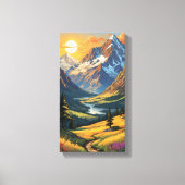 Prachtige Sunset Canvas Wall Art (Voorkant)
