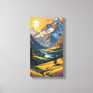 Prachtige Sunset Canvas Wall Art