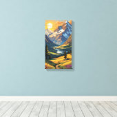 Prachtige Sunset Canvas Wall Art Afdruk (Insitu (Houten vloer))