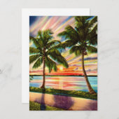 Prachtige Sunset Florida Verhuisaankondiging (Voorkant / Achterkant)