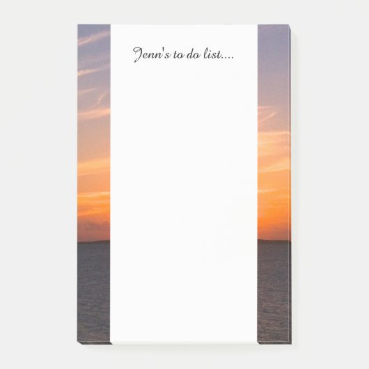 Prachtige Sunset | Foto van Turks- en Caicoseiland Post-it® Notes (Voorkant)