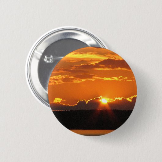 Prachtige Sunset Ronde Button 5,7 Cm (Voorkant /achterkant)