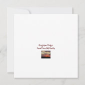 Prachtige Sunset Texas Hill Country Flat Kaart (Achterkant)