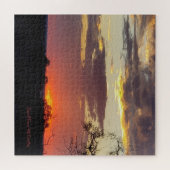 Prachtige Sunset Texas Hill Country Game Legpuzzel (Horizontaal)