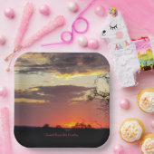 Prachtige Sunset Texas Hill Country Papieren Bordje (Feest)