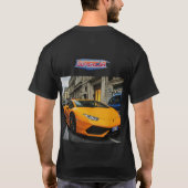 Prachtige Supercar Mannen T-Shirt Design. (Achterkant)