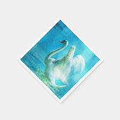 Prachtige Swan Paper servetten (Hoek)