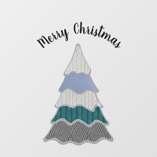 Prachtige Sweather Kerstboom Raamsticker (Vel)