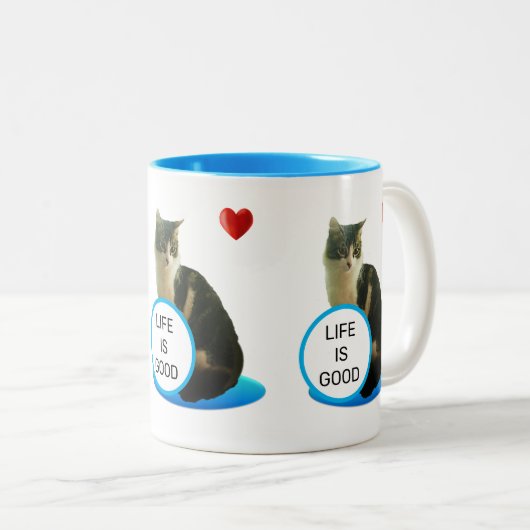 Prachtige tablet-pc & hart tweekleurige koffiemok (Voorkant rechts)