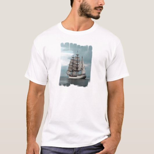 Prachtige Tall Ship T-shirt (Voorkant)