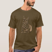 Prachtige Tan German Shepherd Mannen T-Shirt (Voorkant)