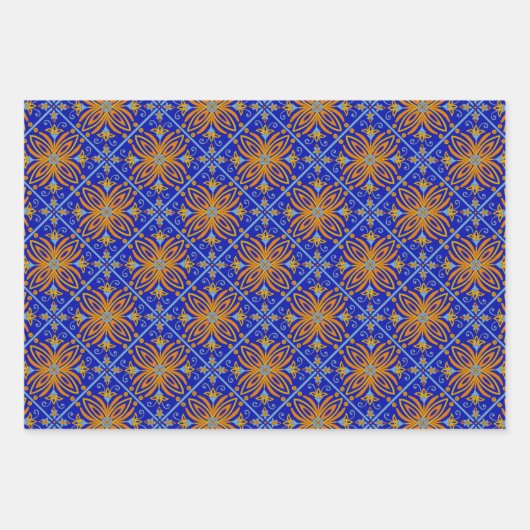 Prachtige tapijten Design die papierbladen overvul Inpakpapier Vel (Voorkant 2)